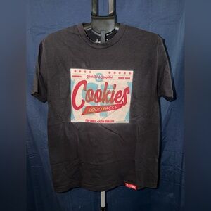 Cookies “Loud Packs” Graphic T-Shirt Black Size Medium NWOT